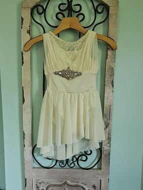 Weissman Ivory Sequin Lyrical Dance Costume Size IC